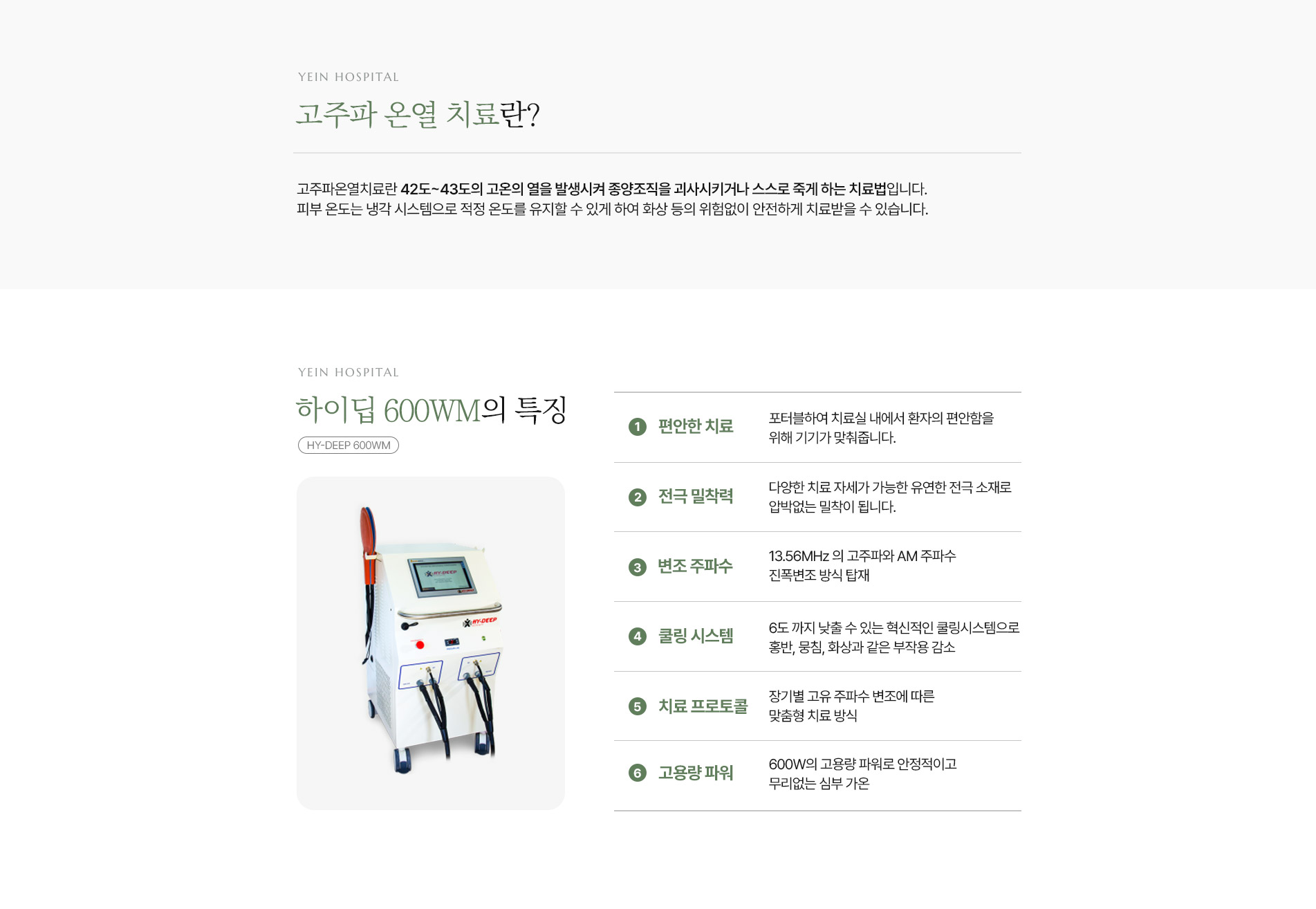 통합암치료 고주파 온열 치료
