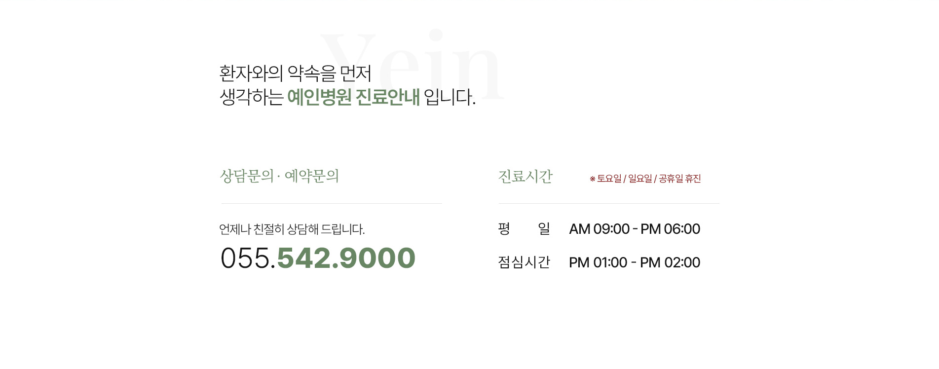 진료시간